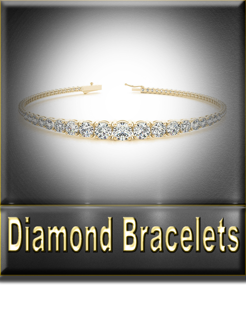 Women's Diamond Bracelets Button