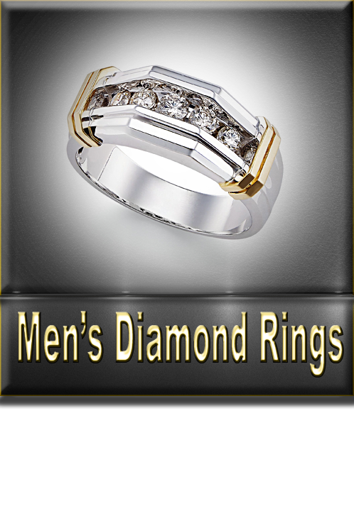 Men's Diamond Rings Button
