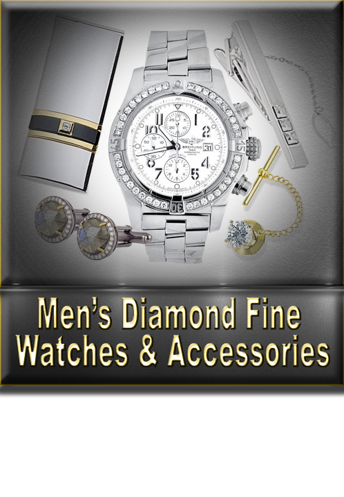 Men's Diamond Fine Watches & Accessories Button
