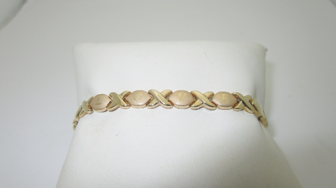 solid gold love bracelet