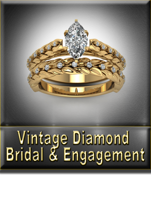 Women's Vintage & Antique Bridal & Engagement Button