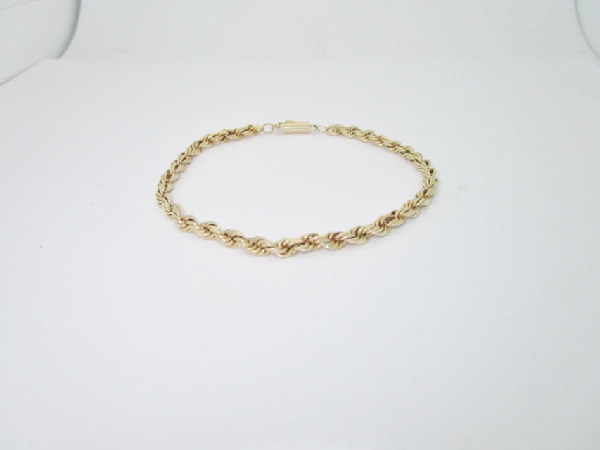 Diamond White Yellow Gold Bracelets for Men for sale | eBay
