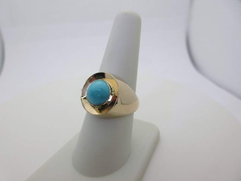 Turquoise Stone Ring for Men