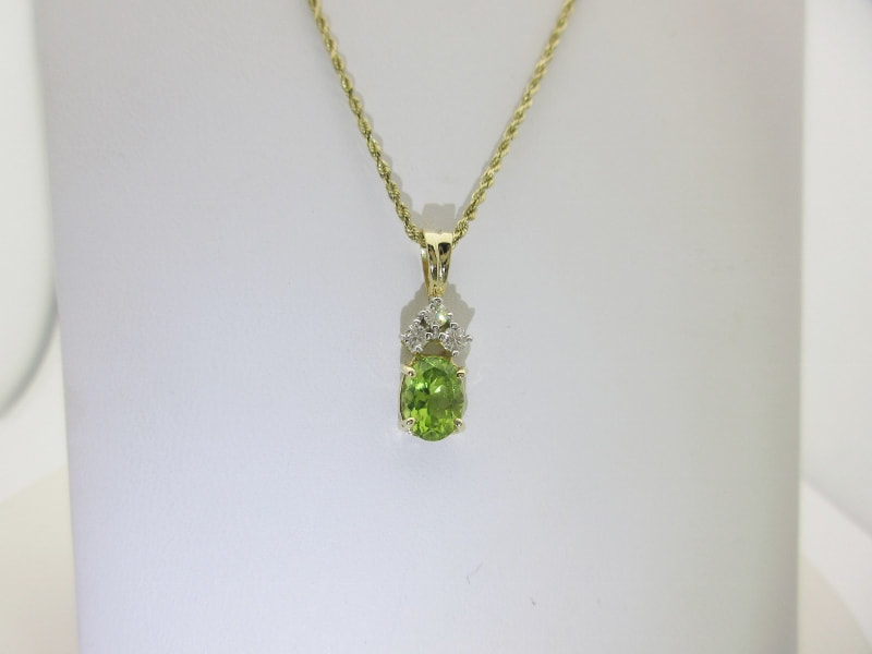 Green Amethyst Quartz Crystal and Peridot Hinged Necklace 2 – Andrea Jaye  Collection