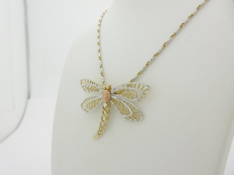 37737 6PCS 24K Gold Color Brass Dragonfly Charms Pendants Jewelry Accessories 