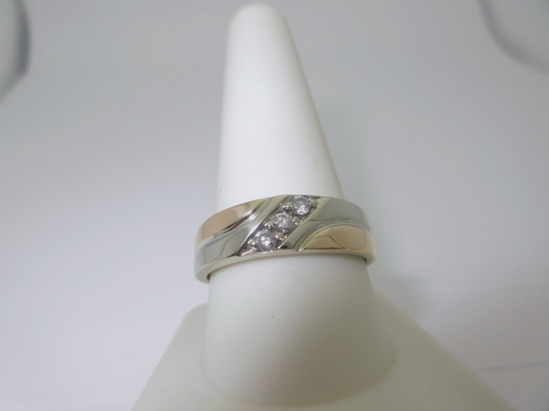 Real 10k Gold Diamond Wedding Anniversary Engagement Men Band Ring