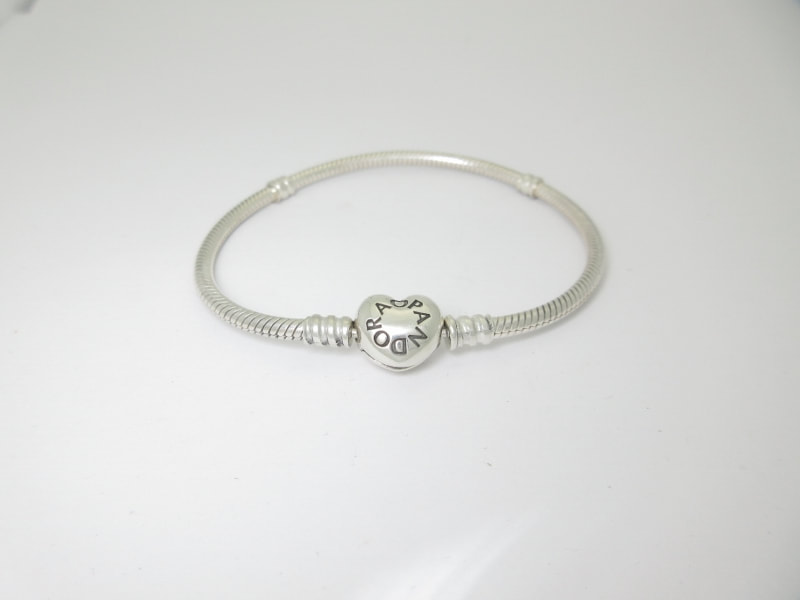 Authentic Pandora sterling silver bracelet, 50 grams