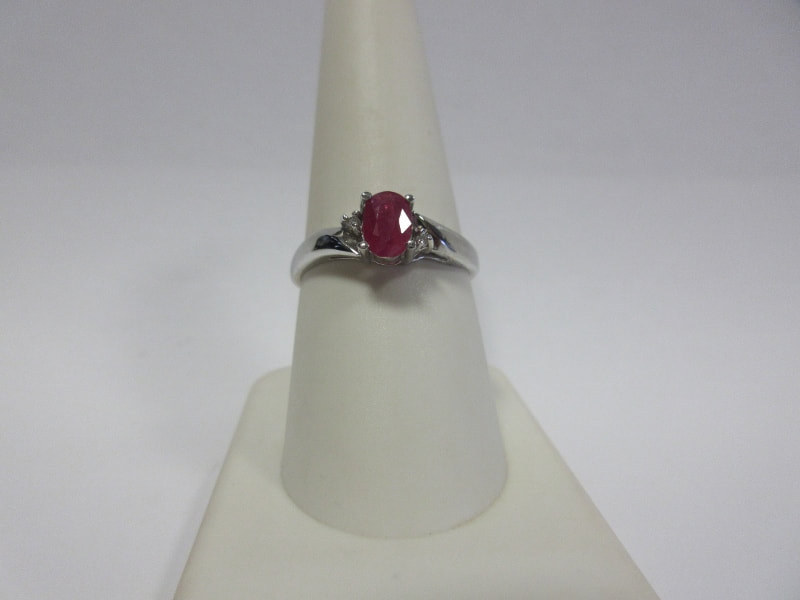 Ruby Ring 1.64 Ct. 14K White Gold | The Natural Ruby Company