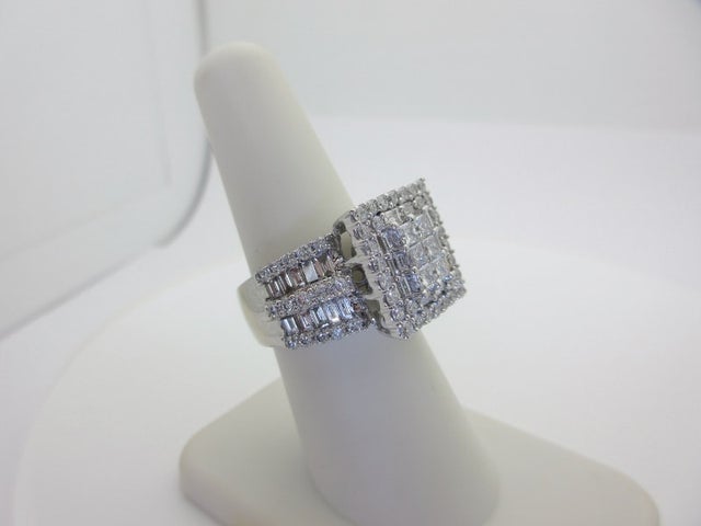 3 carat white gold diamond ring, white gold diamond rings, diamond ...
