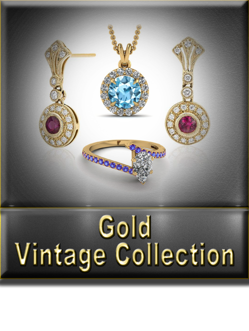 Gold Vintage Collection Button
